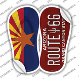 AZ Flag|Route 66 Arizona Novelty Flip Flops Sticker Decal Small