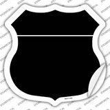 Black Novelty Highway Shield Sticker Decal