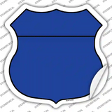 Blue Novelty Highway Shield Sticker Decal