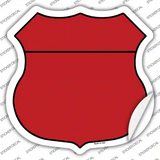 Red Novelty Highway Shield Sticker Decal
