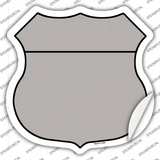 Gray Novelty Highway Shield Sticker Decal
