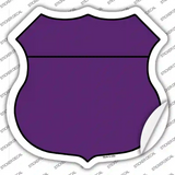 Purple Novelty Highway Shield Sticker Decal