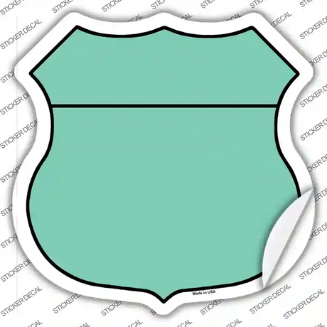 Mint Novelty Highway Shield Sticker Decal