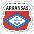Arkansas Flag Novelty Highway Shield Sticker Decal