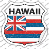 Hawaii Flag Novelty Highway Shield Sticker Decal