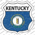 Kentucky Flag Novelty Highway Shield Sticker Decal