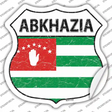 Abkhazia Flag Shield Novelty Highway Shield Sticker Decal