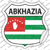 Abkhazia Flag Shield Novelty Highway Shield Sticker Decal
