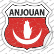 Anjouan Flag Novelty Highway Shield Sticker Decal