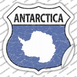 Antarctica Flag Novelty Highway Shield Sticker Decal