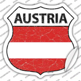 Austria Flag Novelty Highway Shield Sticker Decal