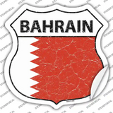 Bahrain Flag Novelty Highway Shield Sticker Decal