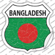 Bangladesh Flag Novelty Highway Shield Sticker Decal
