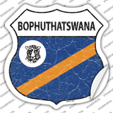 Bophuthatswana Flag Novelty Highway Shield Sticker Decal