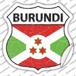 Burundi Flag Novelty Highway Shield Sticker Decal