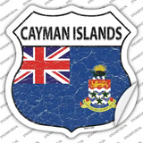 Cayman Islands Flag Novelty Highway Shield Sticker Decal
