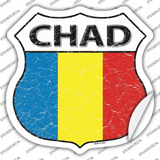 Chad Flag Novelty Highway Shield Sticker Decal