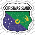 Christmas Island Flag Novelty Highway Shield Sticker Decal