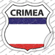 Crimea Flag Novelty Highway Shield Sticker Decal