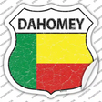 Dahomey Flag Novelty Highway Shield Sticker Decal