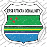 East Africa Community Flag Novelty Highway Shield Sticker Decal