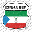 Equatorial Guinea Flag Novelty Highway Shield Sticker Decal