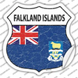 Falkland Islands Flag Novelty Highway Shield Sticker Decal