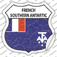 French Southern Antarctic Flag Novelty Highway Shield Sticker Decal