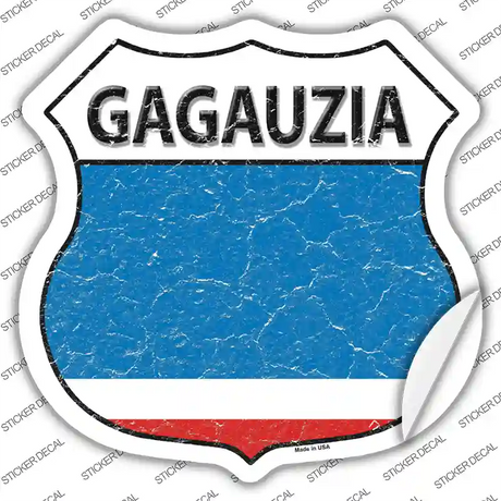 Gagauzia Flag Novelty Highway Shield Sticker Decal