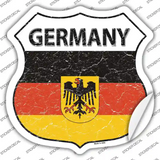 Germany Flag Novelty Highway Shield Sticker Decal