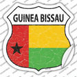 Guinea Bissau Flag Novelty Highway Shield Sticker Decal