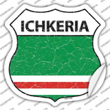 Ichkeria Flag Novelty Highway Shield Sticker Decal
