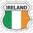 Ireland Flag Novelty Highway Shield Sticker Decal