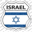 Israel Flag Novelty Highway Shield Sticker Decal