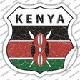 Kenya Flag Novelty Highway Shield Sticker Decal