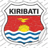 Kiribati Flag Novelty Highway Shield Sticker Decal