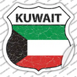Kuwait Flag Novelty Highway Shield Sticker Decal