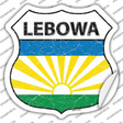 Lebowa Flag Novelty Highway Shield Sticker Decal