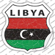 Libya Flag Novelty Highway Shield Sticker Decal