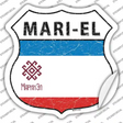 Mari-el Flag Novelty Highway Shield Sticker Decal