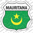 Mauritania Flag Novelty Highway Shield Sticker Decal