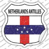 Netherlands Flag Novelty Highway Shield Sticker Decal