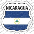Nicaragua Flag Novelty Highway Shield Sticker Decal