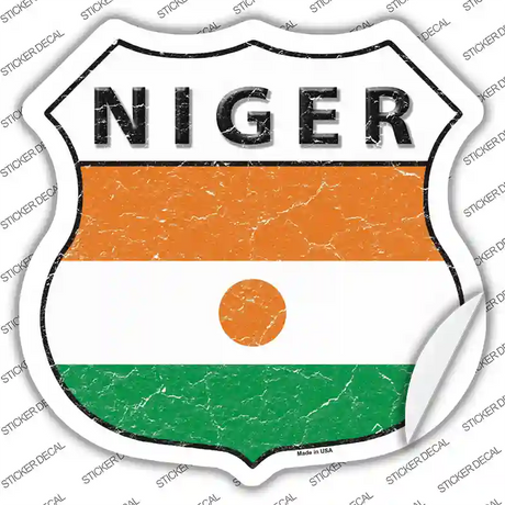 Niger Flag Novelty Highway Shield Sticker Decal