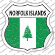 Norfolk Islands Flag Novelty Highway Shield Sticker Decal
