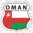 Oman Flag Novelty Highway Shield Sticker Decal