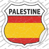 Palestine Flag Novelty Highway Shield Sticker Decal