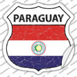Paraguay Flag Novelty Highway Shield Sticker Decal