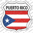 Puerto Rico Flag Novelty Highway Shield Sticker Decal