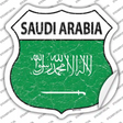 Saudi Arabia Flag Novelty Highway Shield Sticker Decal